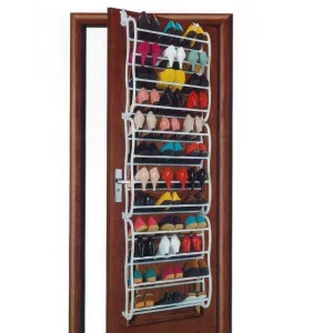 12-Layer Hanging Over-the-Door Shoe Rack | 36 Pairs Storage Capacity | Practical & Sturdy Design