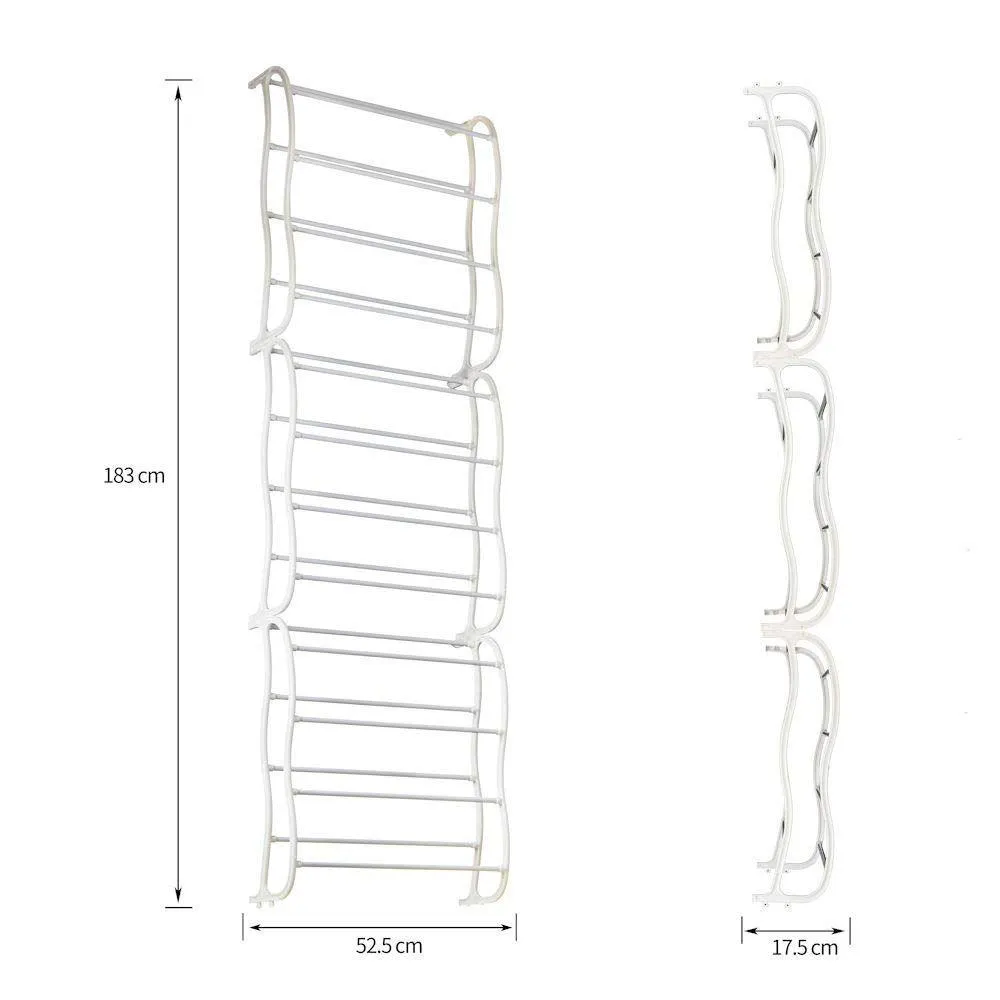 12-Layer Hanging Over-the-Door Shoe Rack | 36 Pairs Storage Capacity | Practical & Sturdy Design