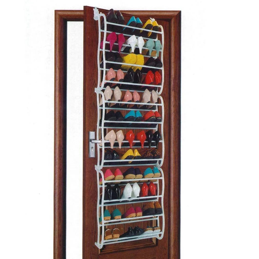 12-Layer Hanging Over-the-Door Shoe Rack | 36 Pairs Storage Capacity | Practical & Sturdy Design