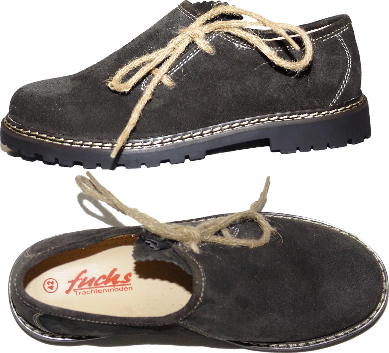 9001 Fuchs Suede Leather Haferl Shoes  in different colors
