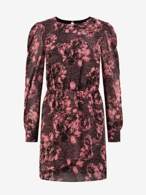 Abilena Rose Snake Dress - Roze Dessin