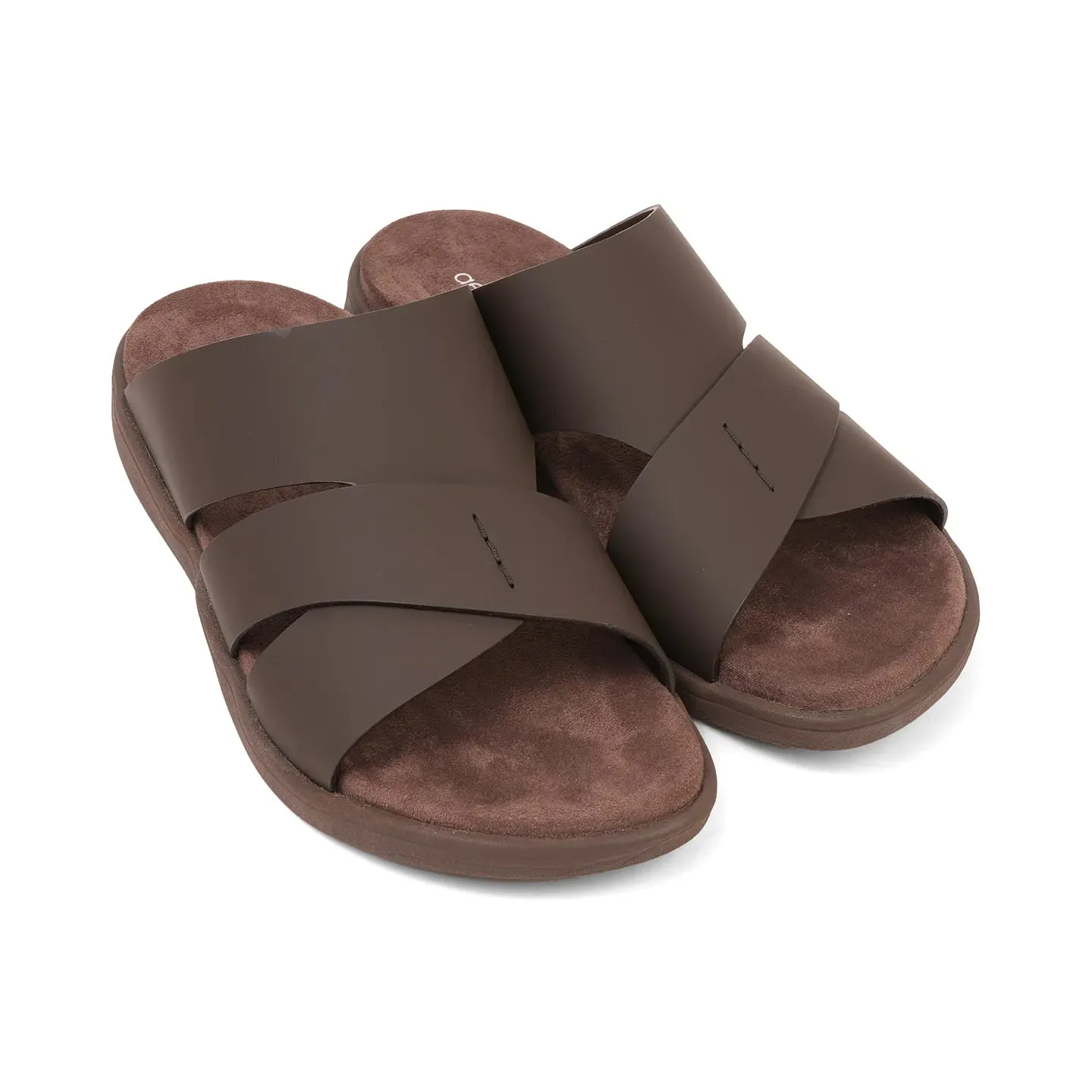 Aetrex Premium Comfort Foot Bed Arabic Sandals Brown