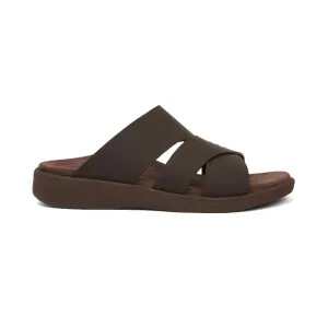 Aetrex Premium Comfort Foot Bed Arabic Sandals Brown