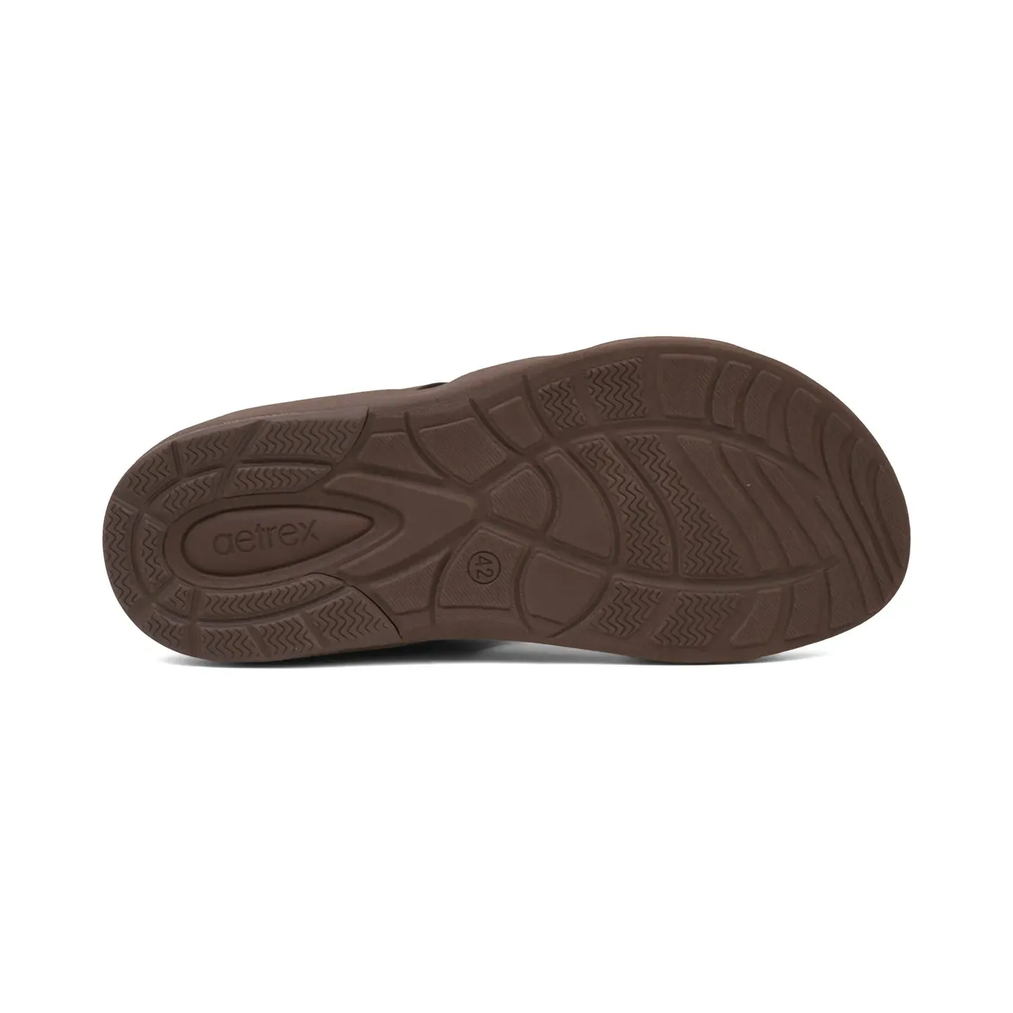 Aetrex Premium Comfort Foot Bed Arabic Sandals Brown