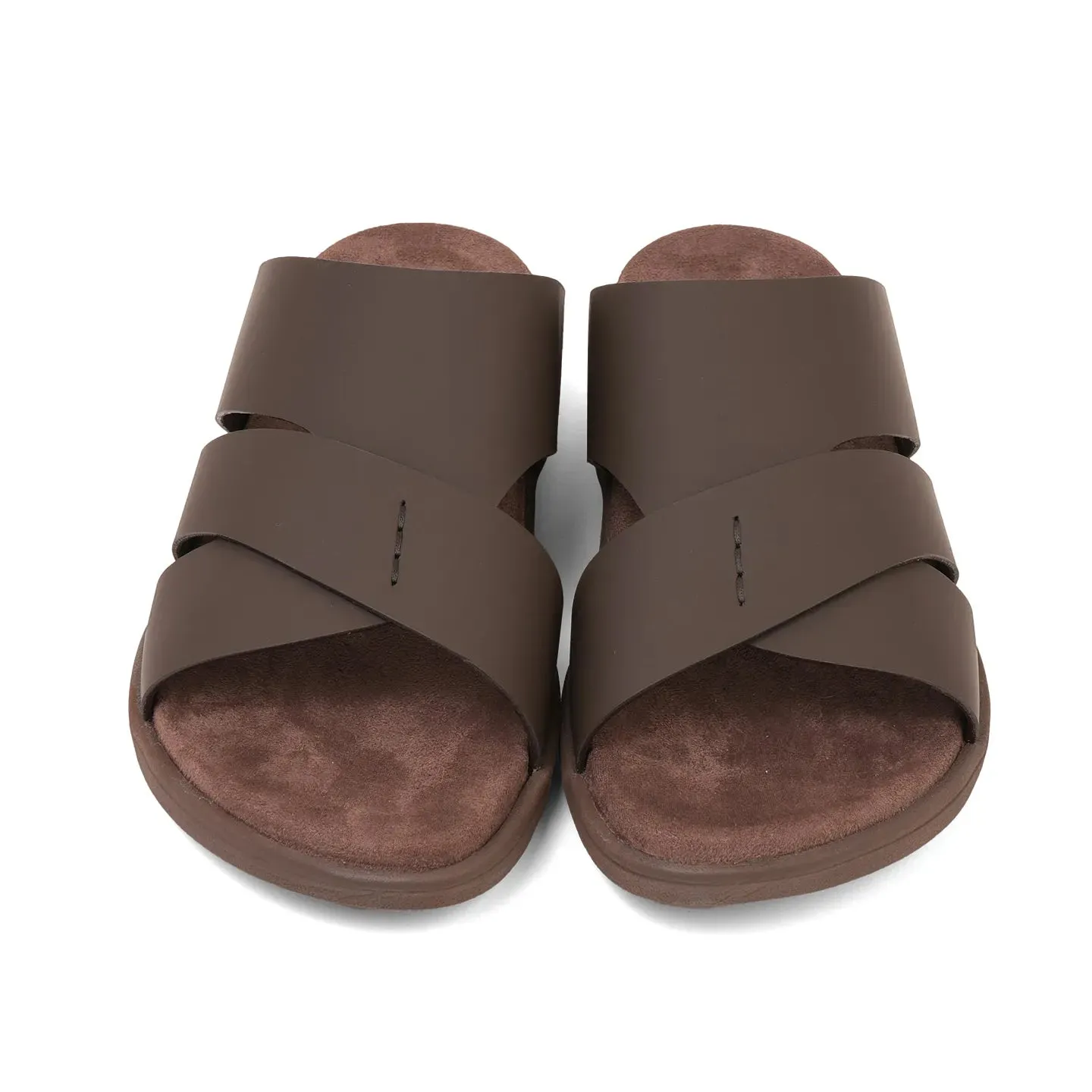Aetrex Premium Comfort Foot Bed Arabic Sandals Brown