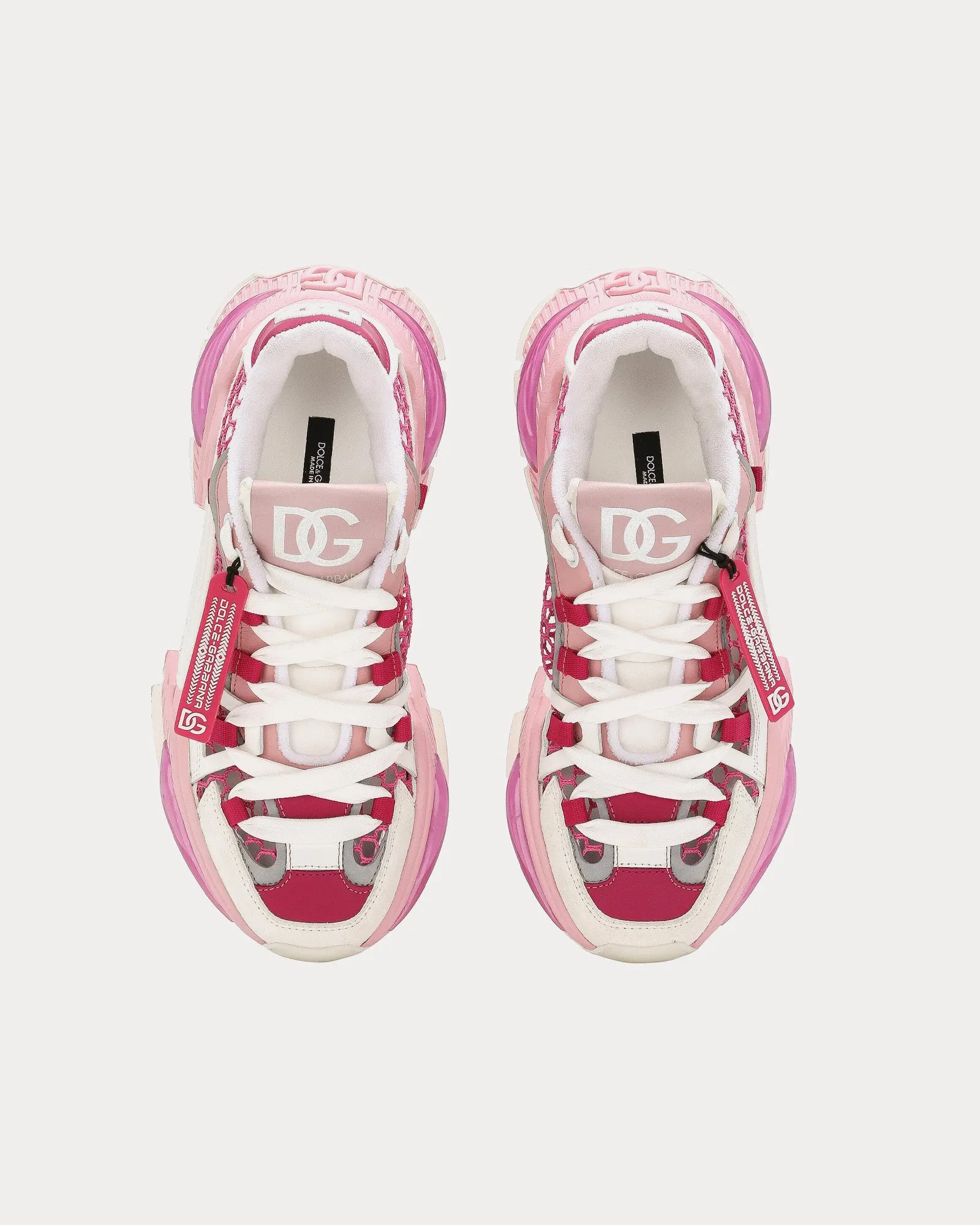 Airmaster Mixed Materials Fuchsia Low Top Sneakers