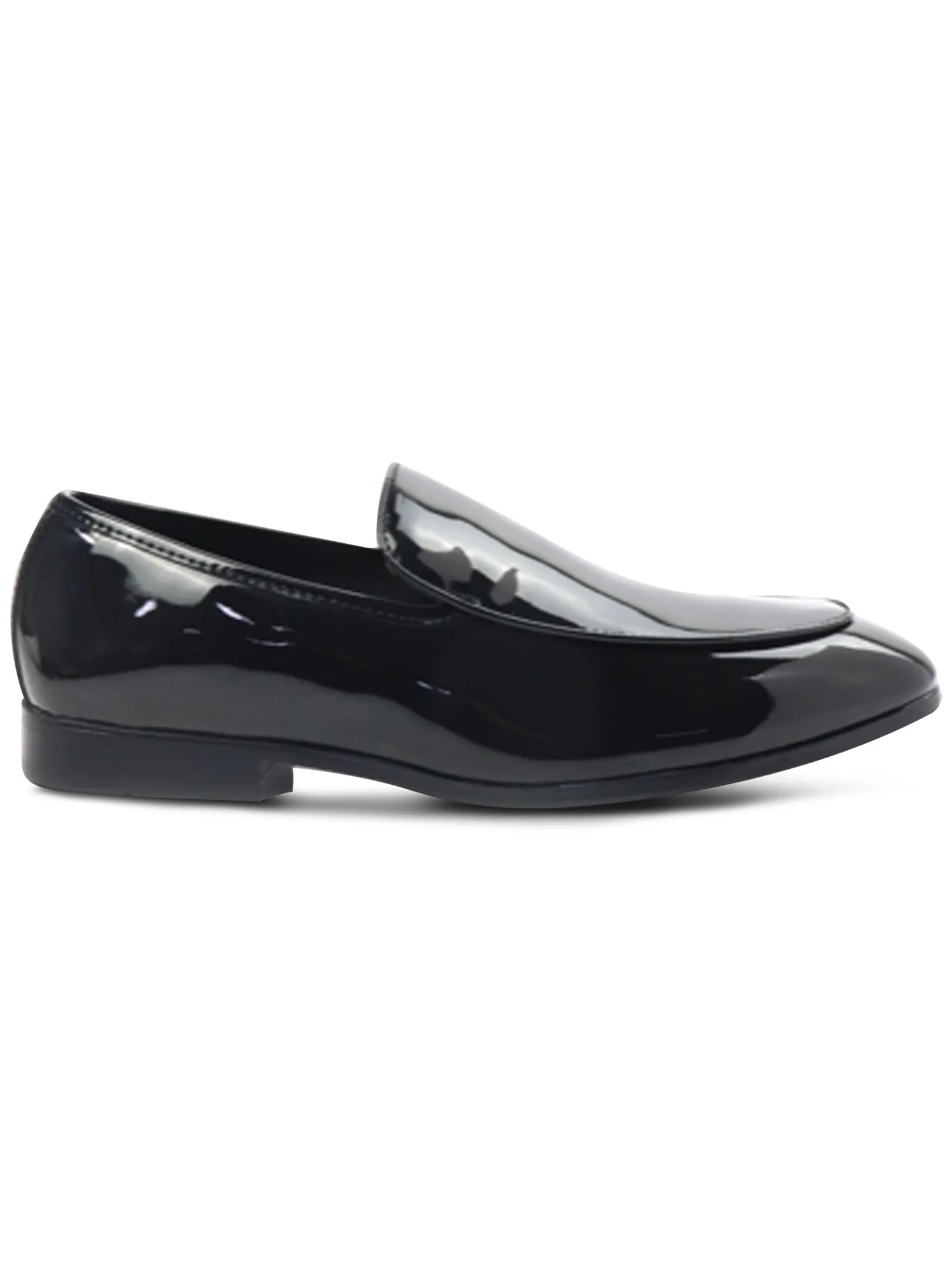 ALFANI Mens Black Cushioned Asher Almond Toe Slip On Loafers Shoes M