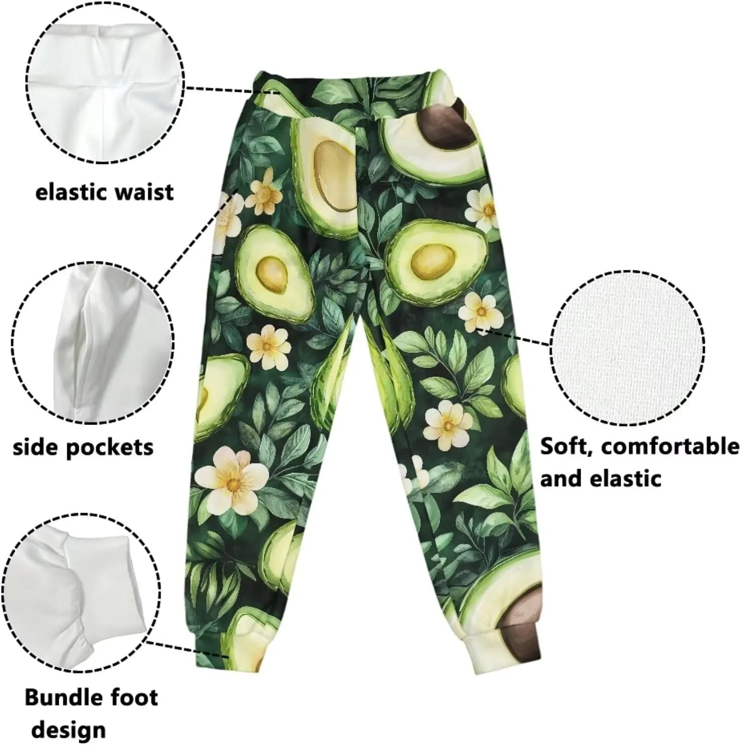 Belidome Kids Active Pants Sweatpants for Sports Hiking Running Gym Athletic Jogger Casual Soft