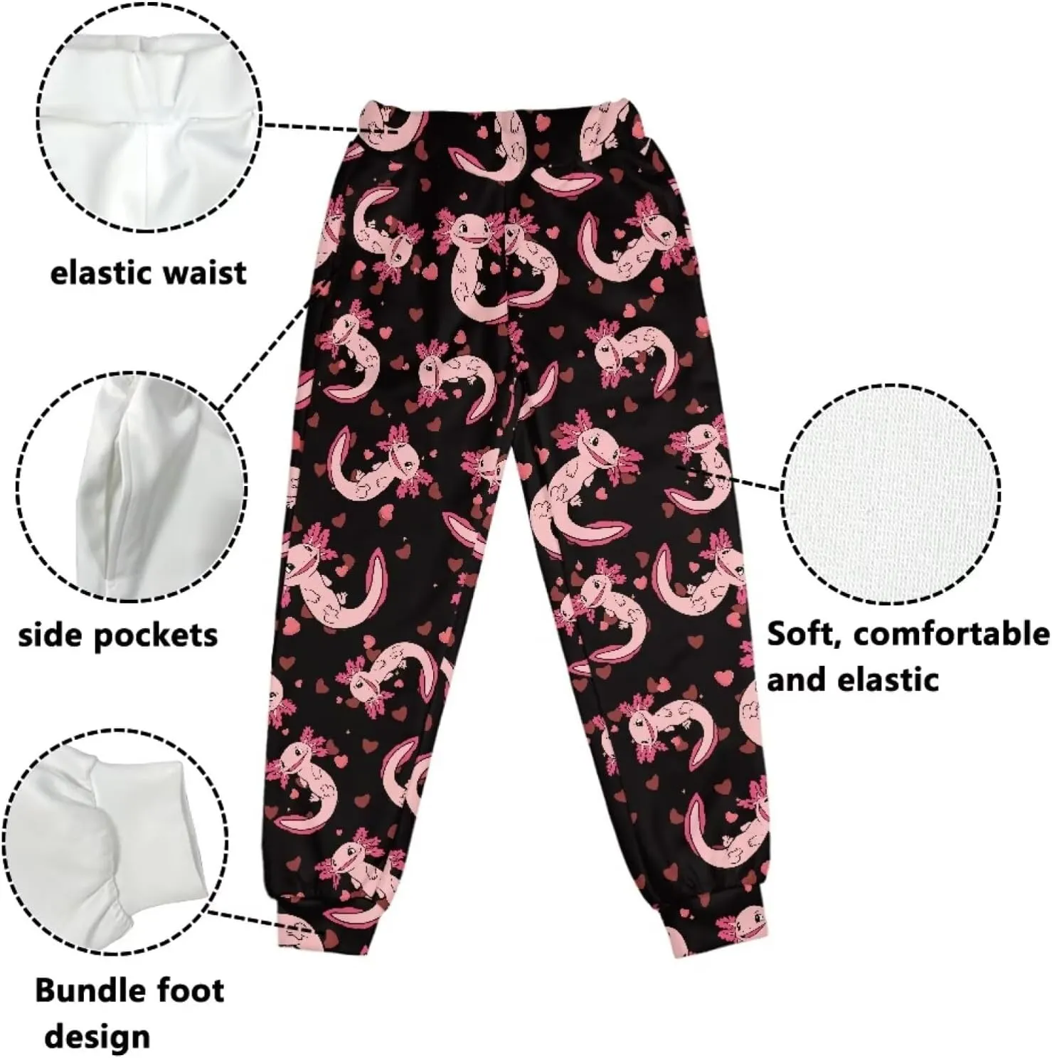 Belidome Kids Active Pants Sweatpants for Sports Hiking Running Gym Athletic Jogger Casual Soft