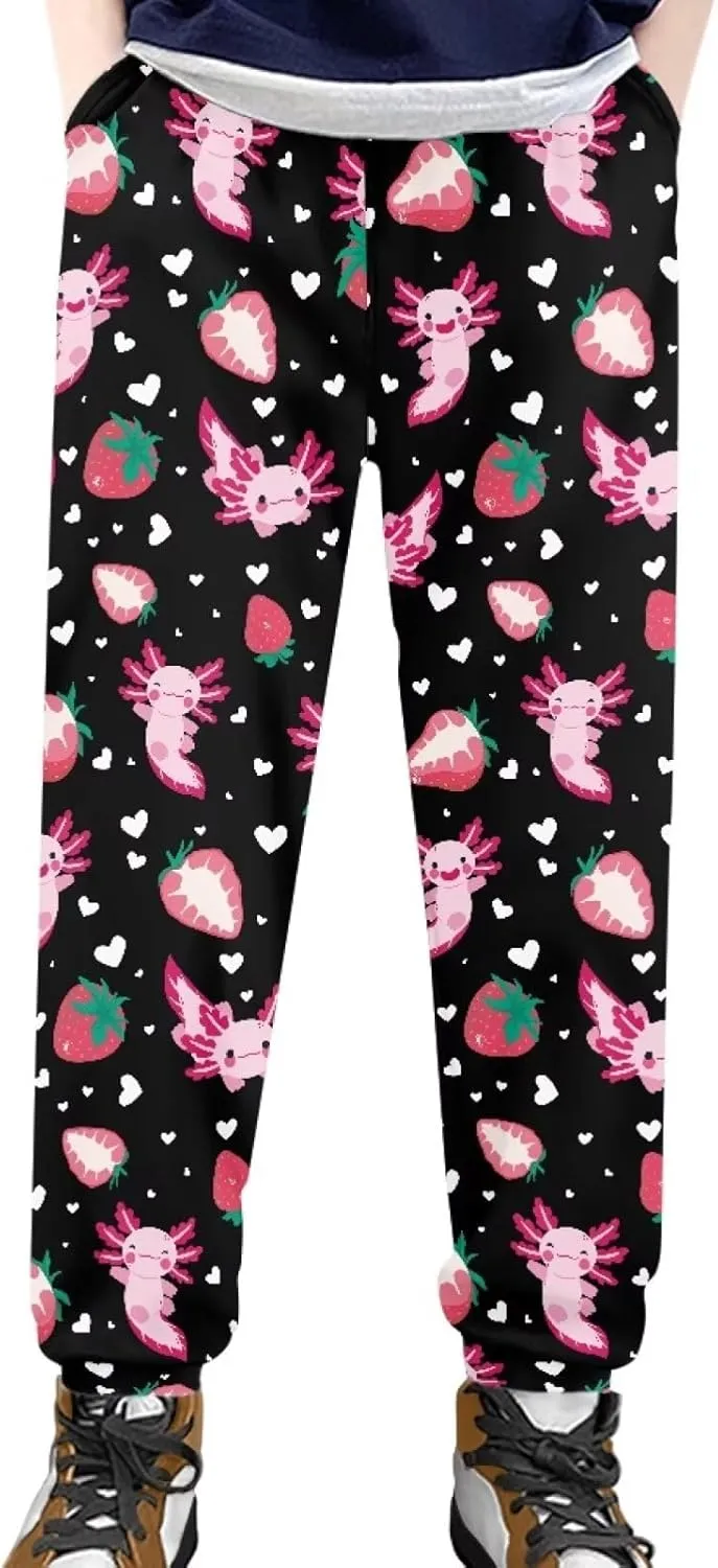 Belidome Kids Active Pants Sweatpants for Sports Hiking Running Gym Athletic Jogger Casual Soft