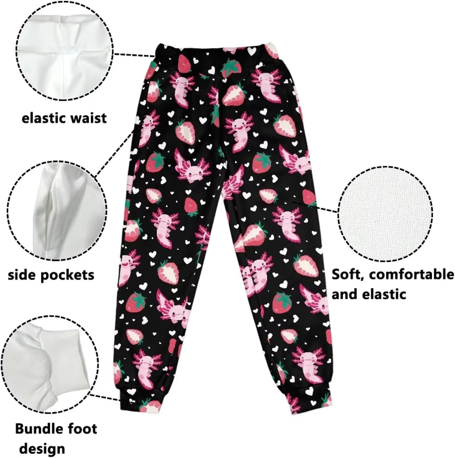 Belidome Kids Active Pants Sweatpants for Sports Hiking Running Gym Athletic Jogger Casual Soft