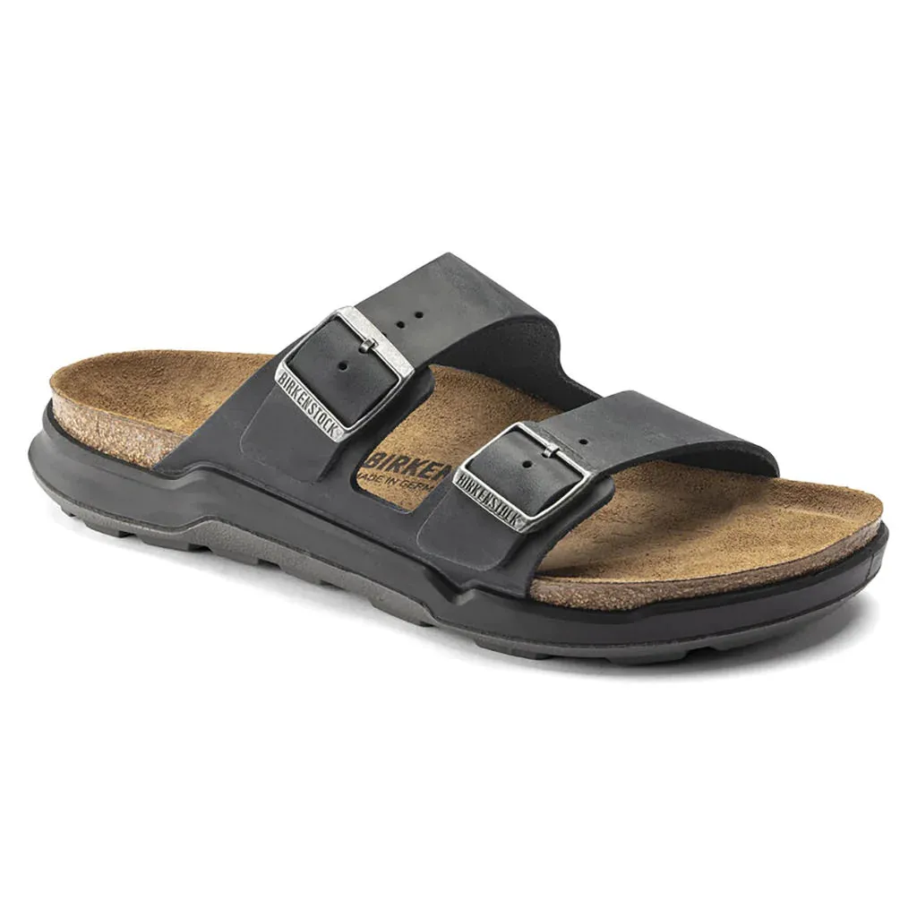 Birkenstock Arizona Cross Town Black Waxy/Oiled Leather Regular
