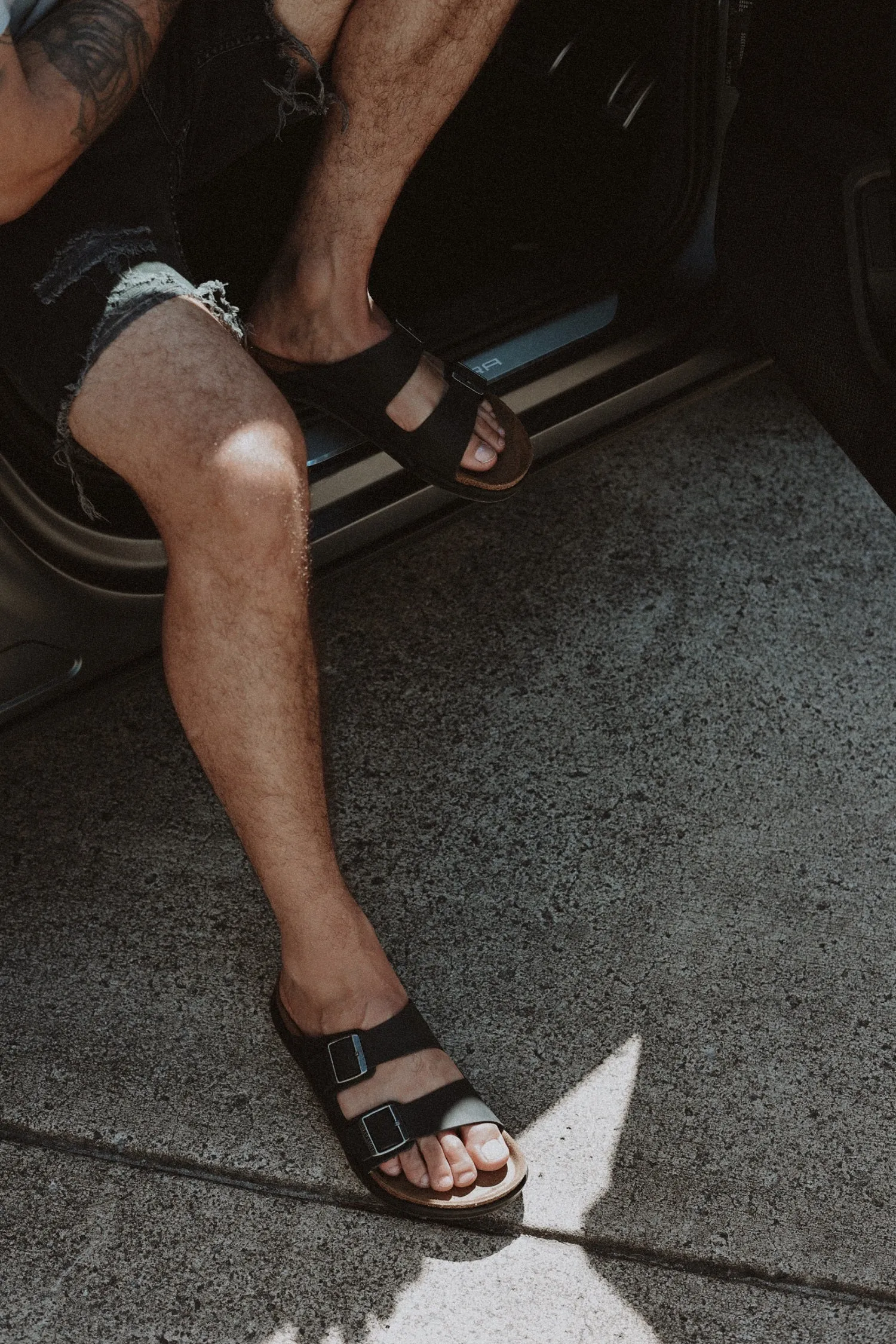 Birkenstock Arizona Cross Town Black Waxy/Oiled Leather Regular