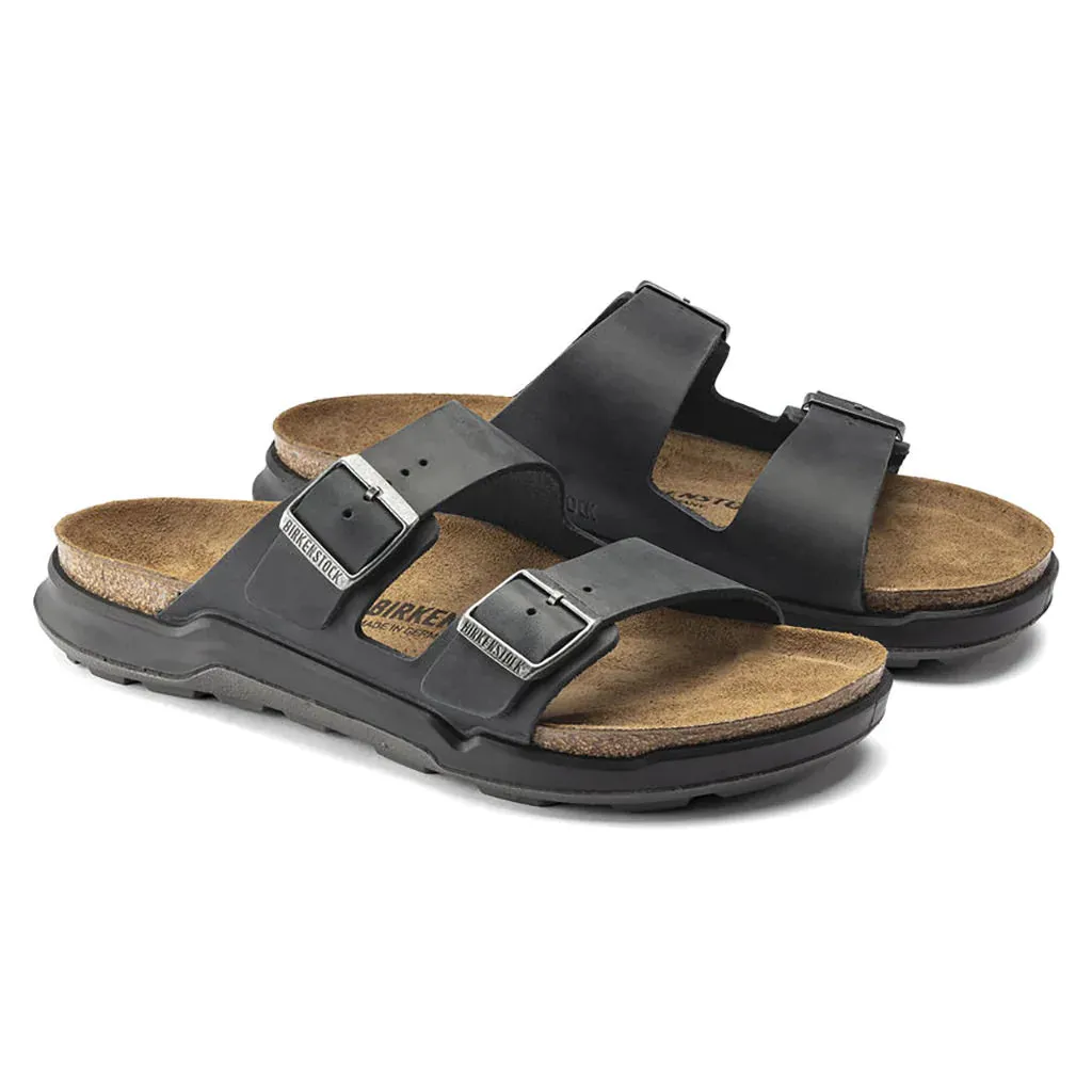 Birkenstock Arizona Cross Town Black Waxy/Oiled Leather Regular