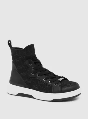 Black Mannen High Top Sneakers