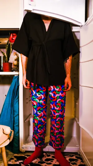 Black Muslin Kimono Black Muslin Kimono