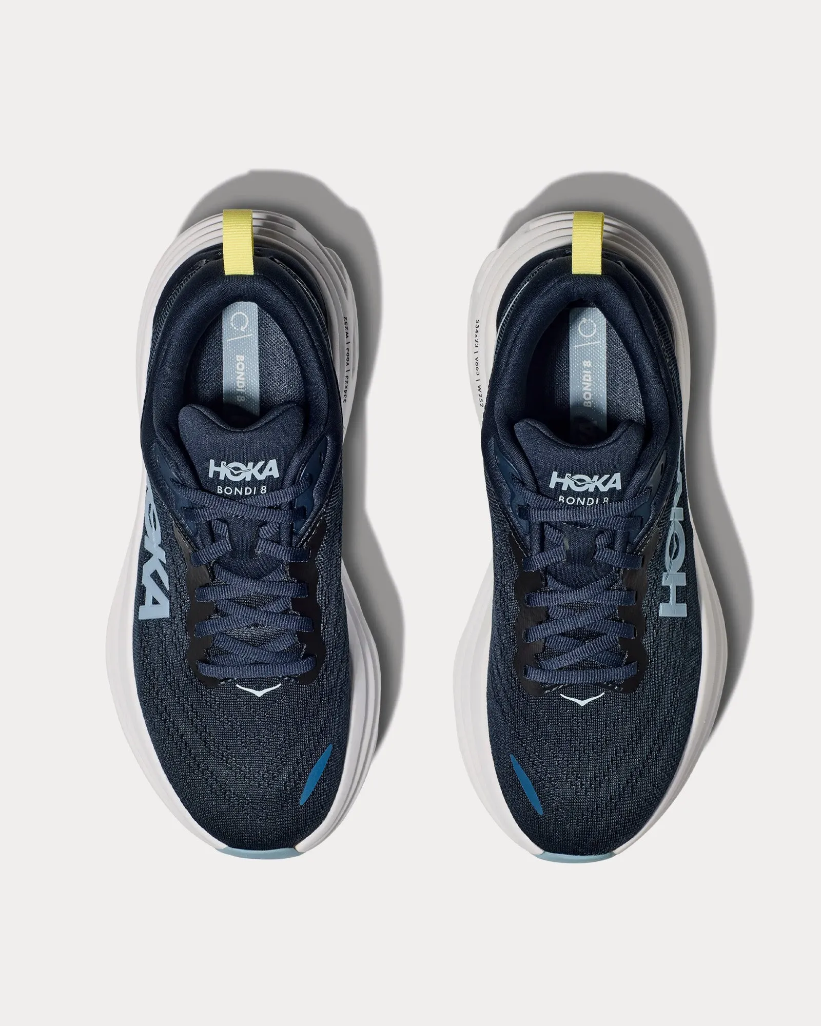 Bondi 8 Varsity Navy / White Running Shoes