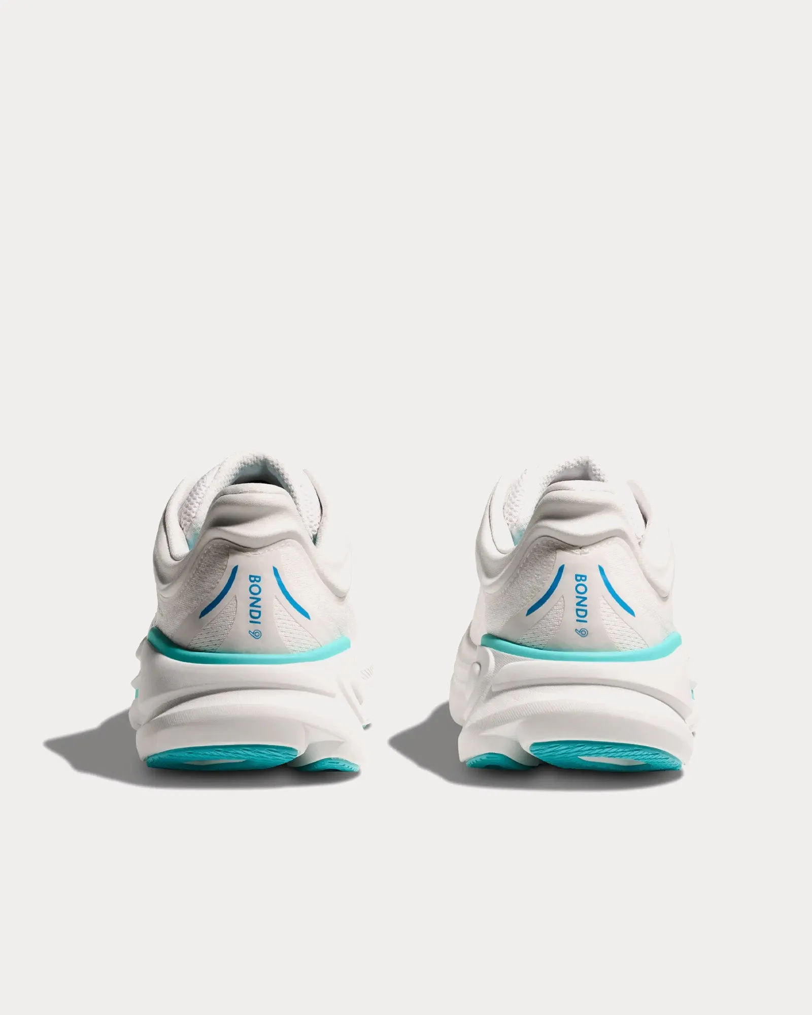 Bondi 9 White / Hoka Blue Running Shoes