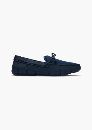 Braided Lace Loafer in Navy