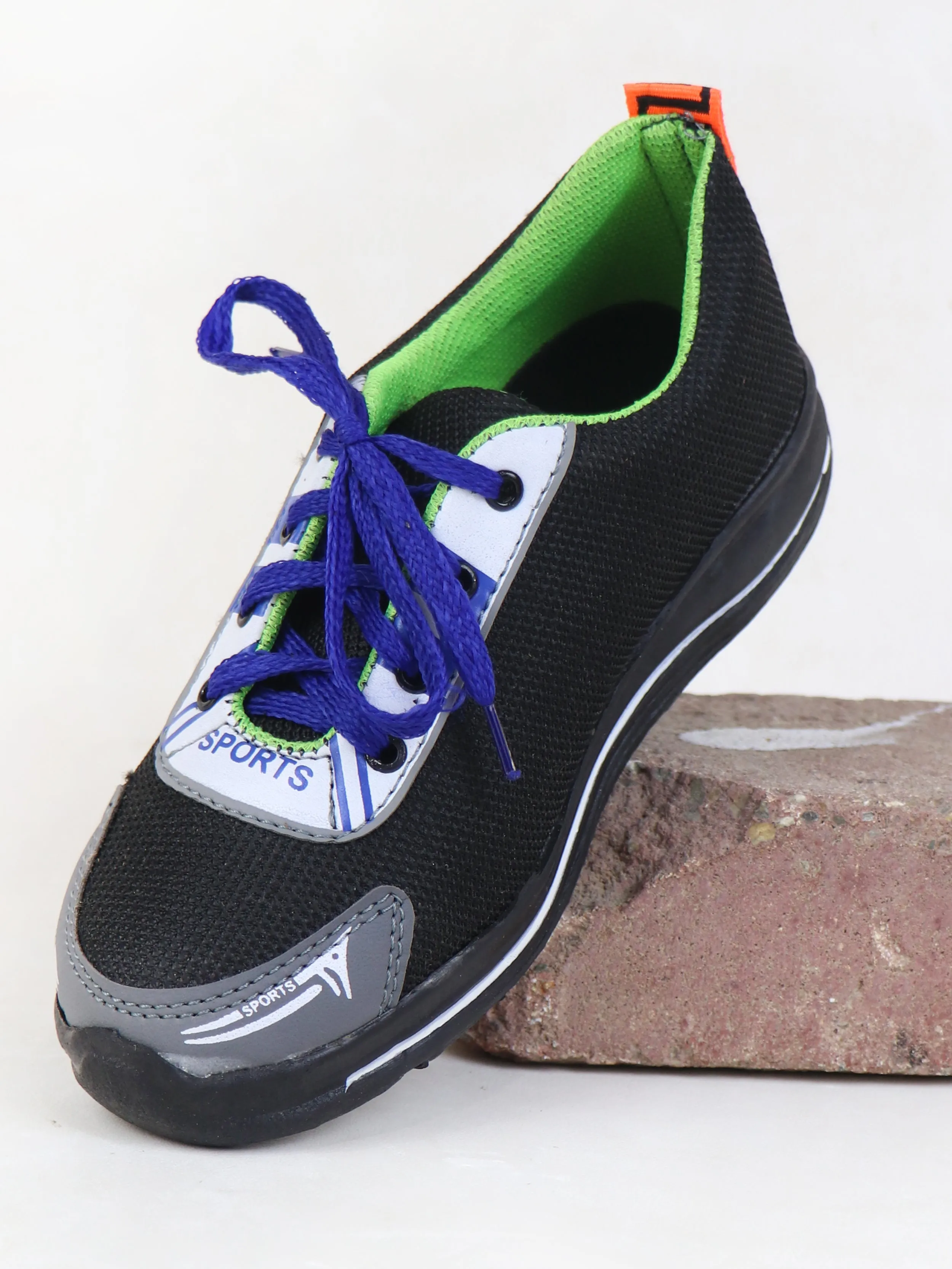 BS46 Boys Jogger Shoes 8Yrs - 17Yrs Black