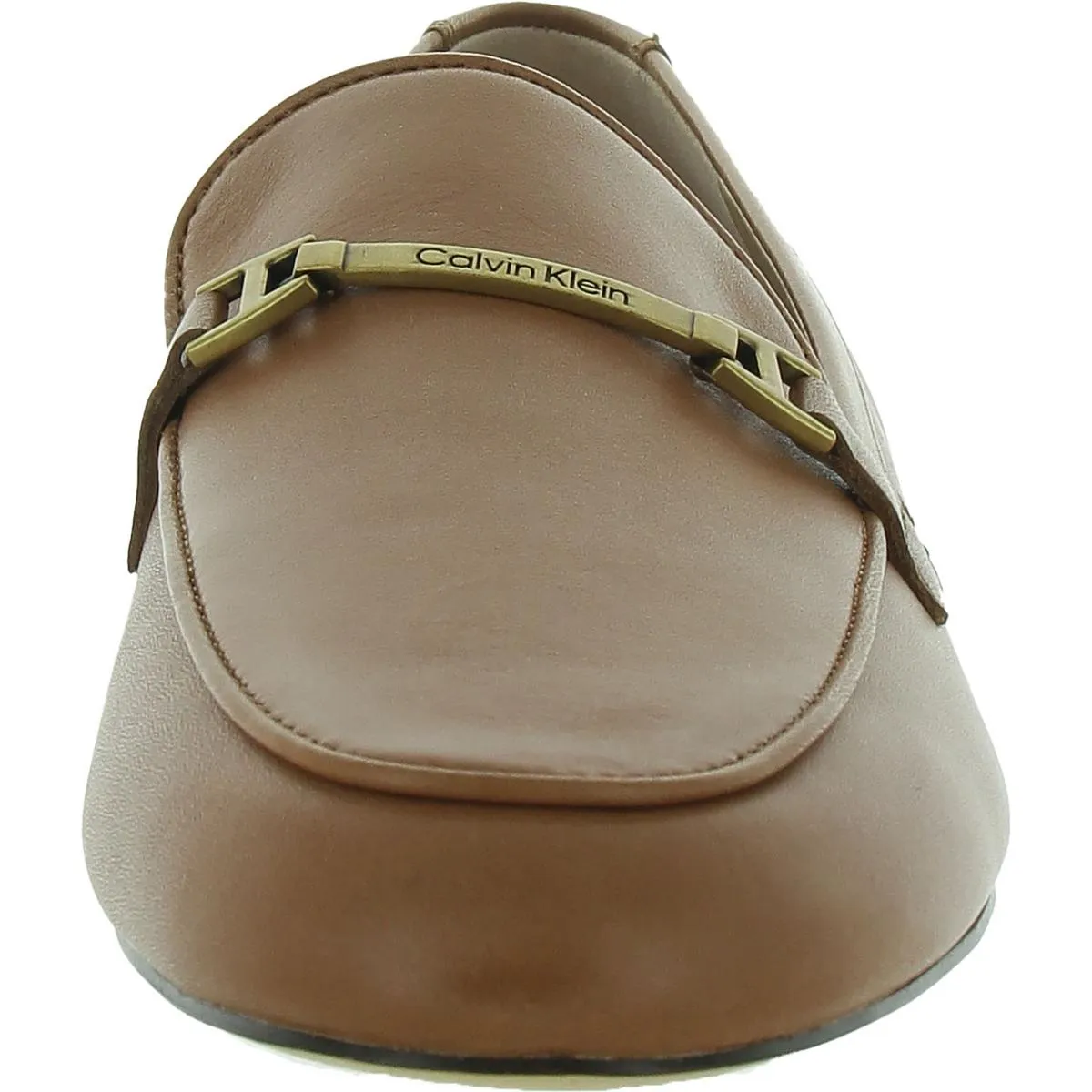 Calvin Klein Womens Sommiya Leather Dressy Loafers