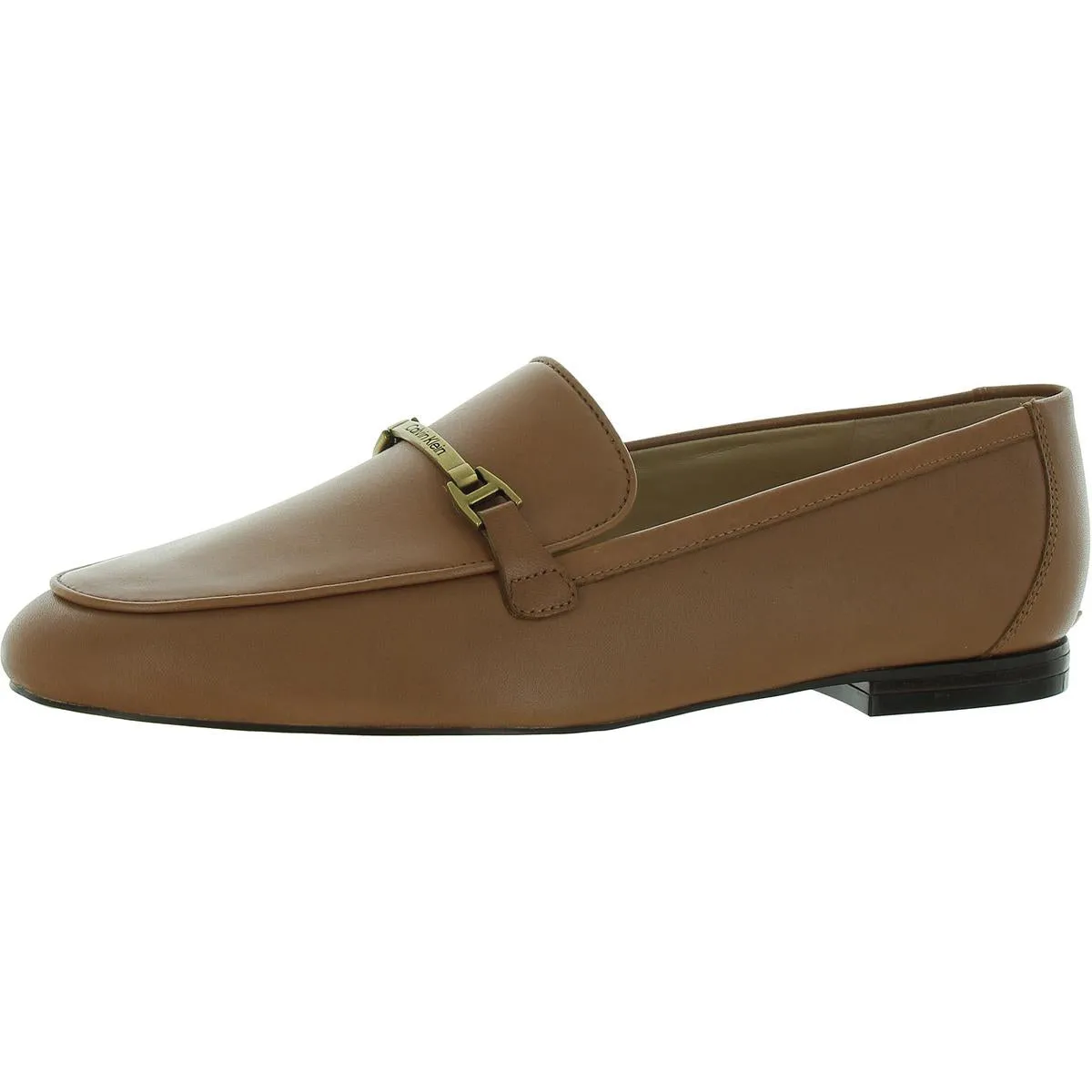 Calvin Klein Womens Sommiya Leather Dressy Loafers