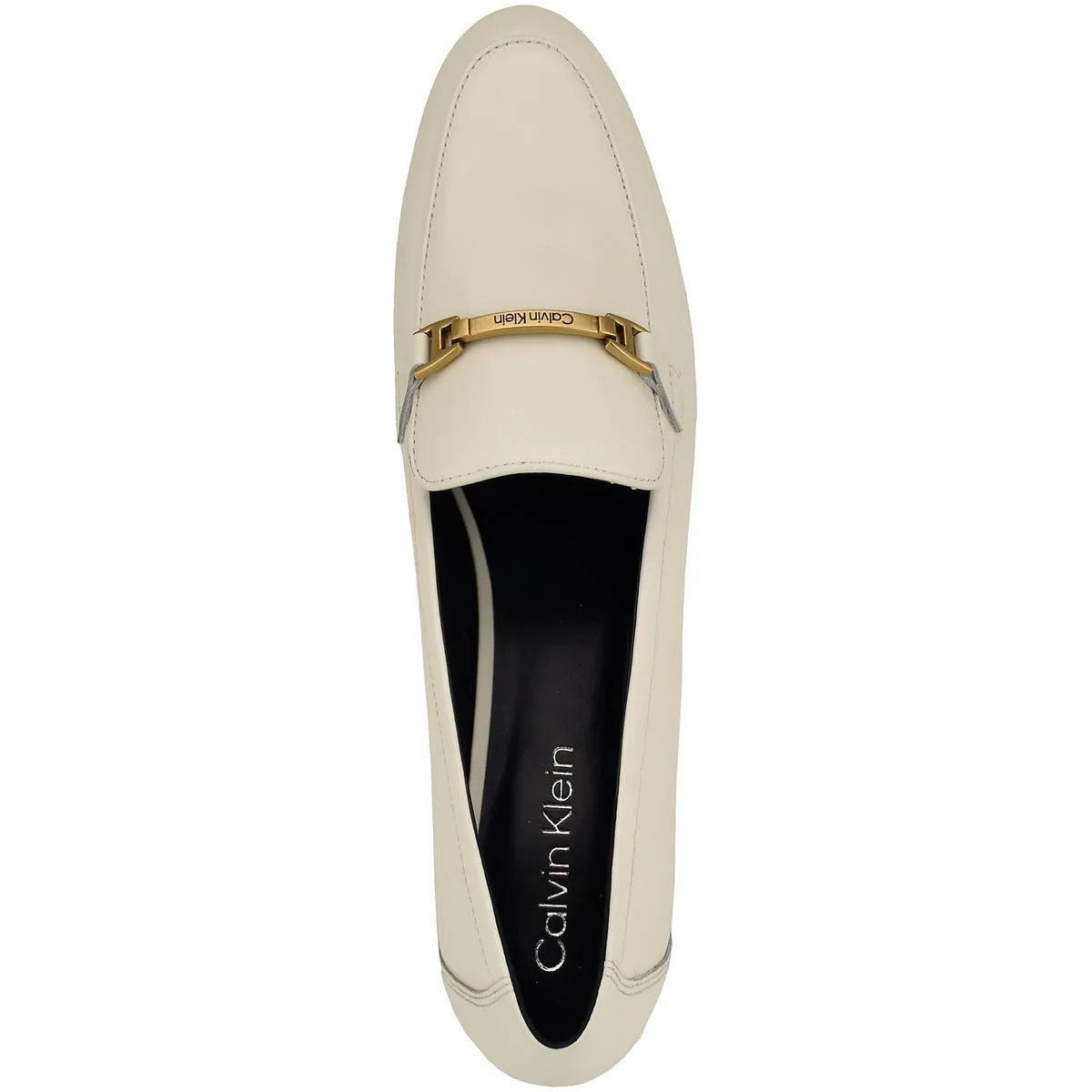 Calvin Klein Womens Sommiya Leather Dressy Loafers