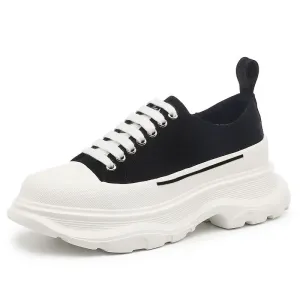 Canvas Platform Sneakers | 5cm of Style for Women