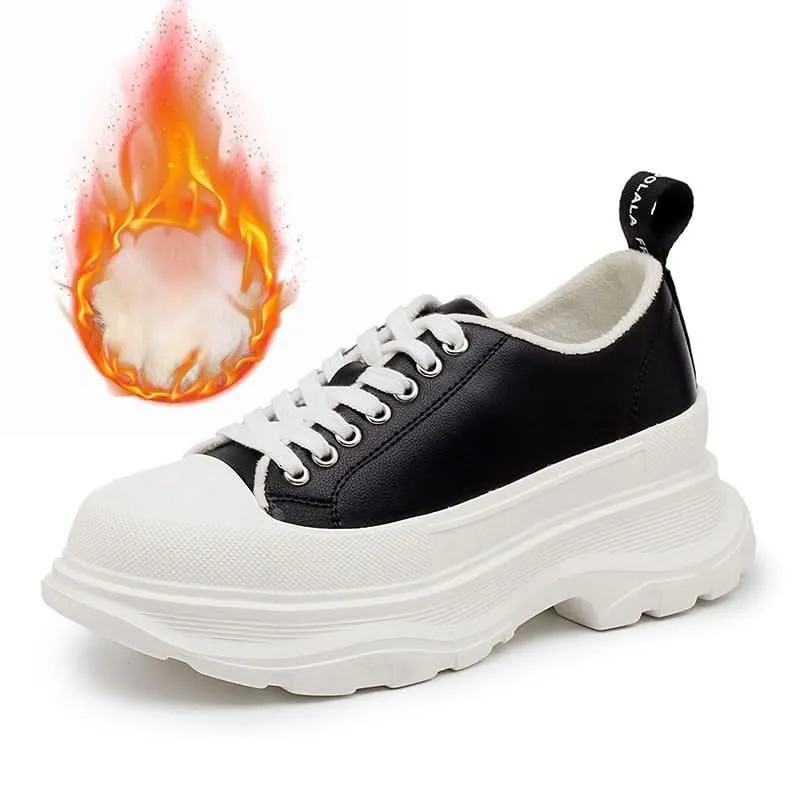 Canvas Platform Sneakers | 5cm of Style for Women