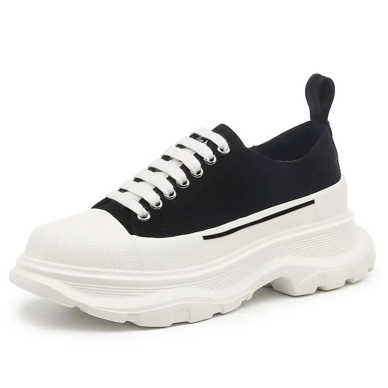 Canvas Platform Sneakers | 5cm of Style for Women