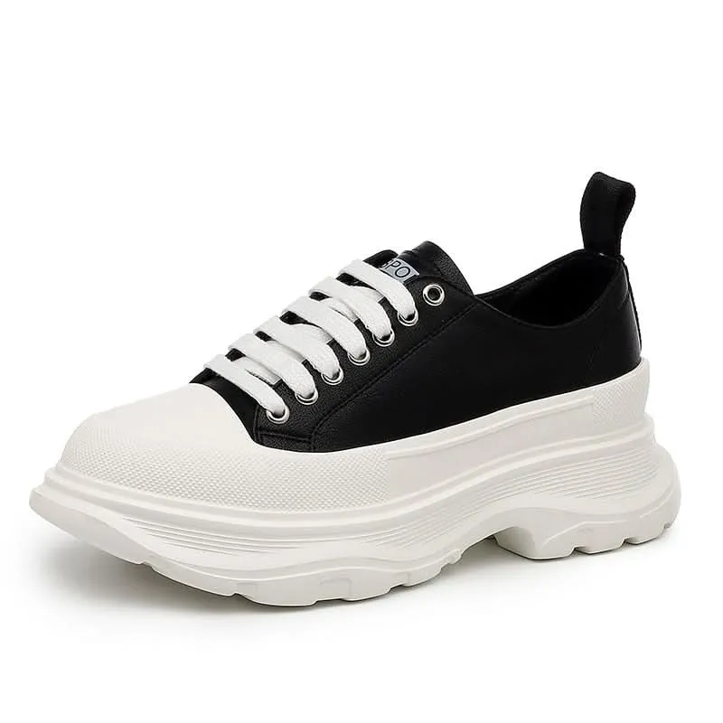 Canvas Platform Sneakers | 5cm of Style for Women