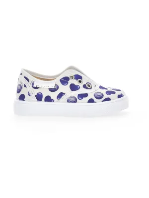 Canvas sneakers hearts
