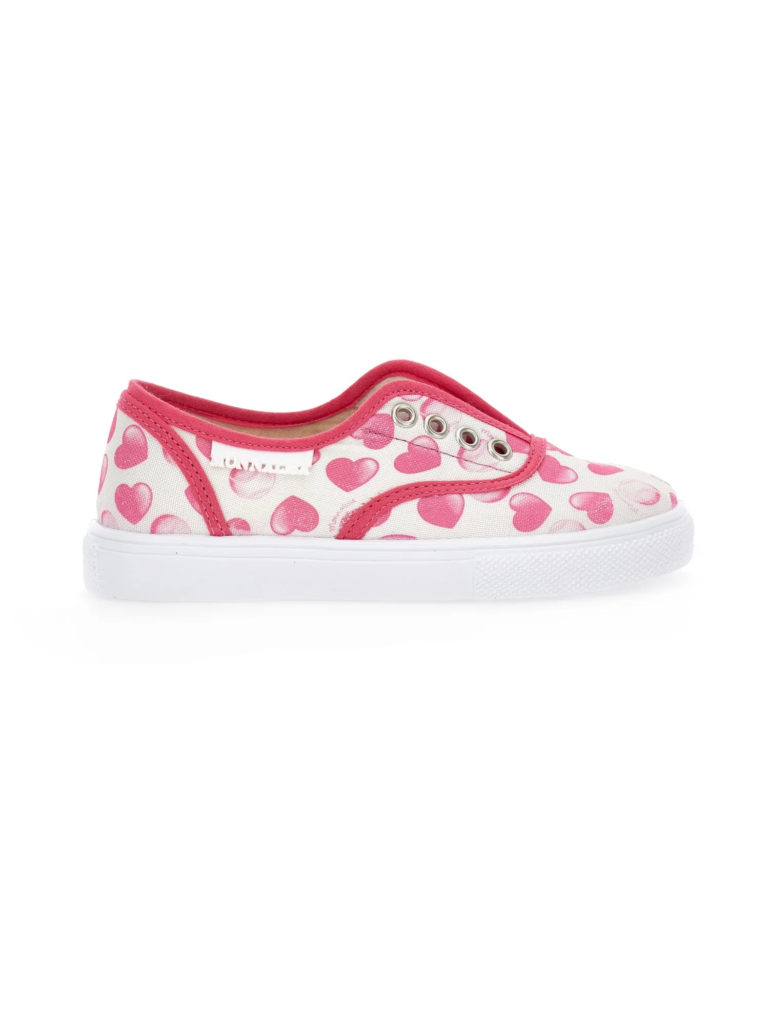Canvas sneakers hearts