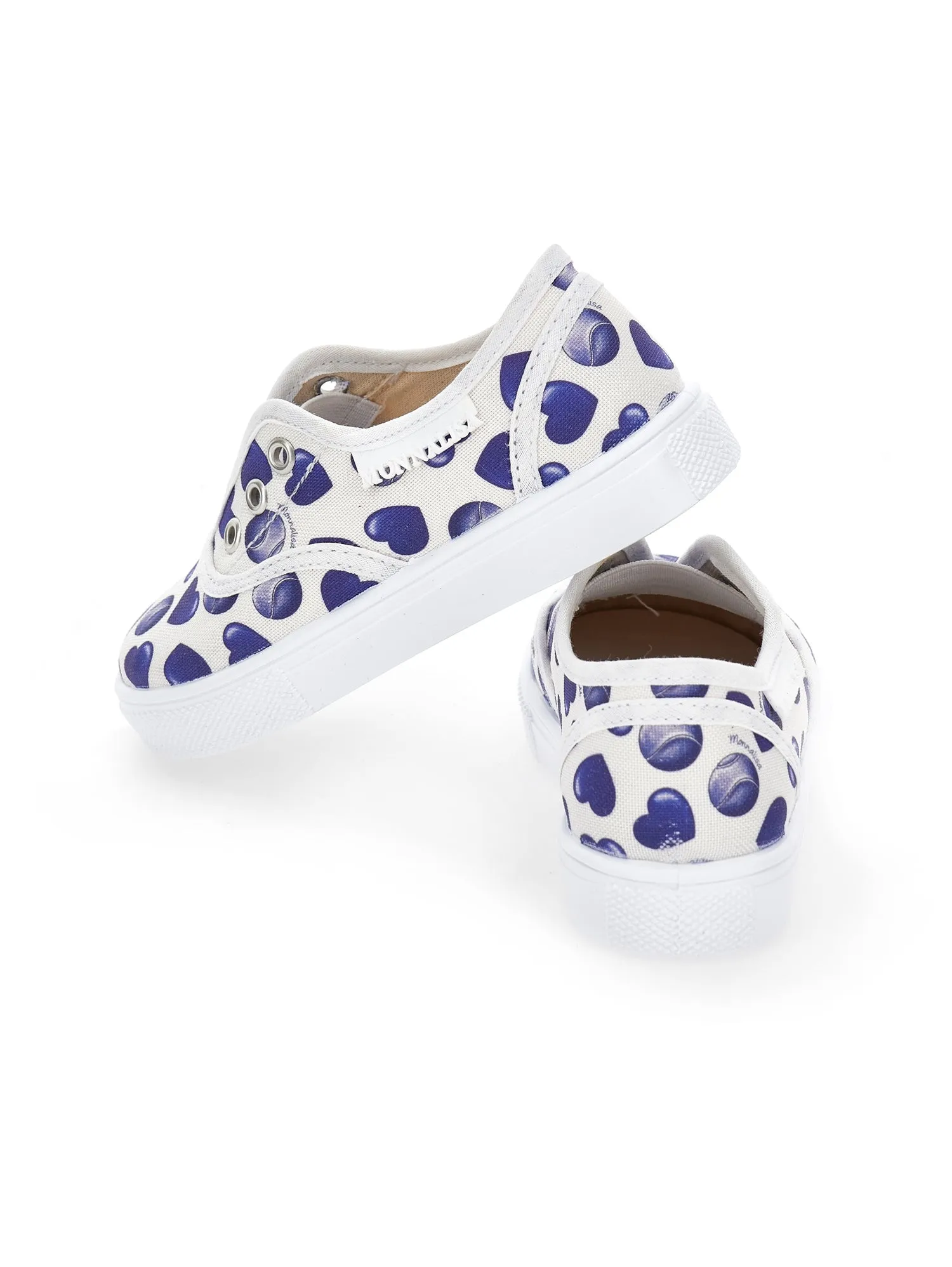 Canvas sneakers hearts