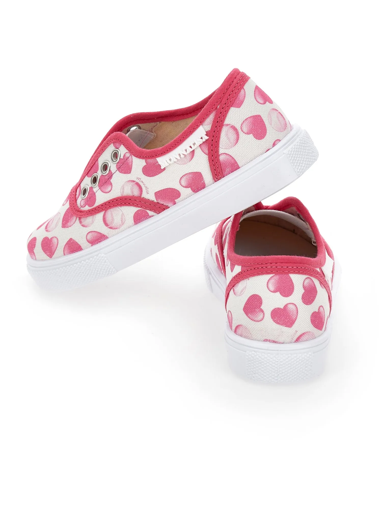 Canvas sneakers hearts