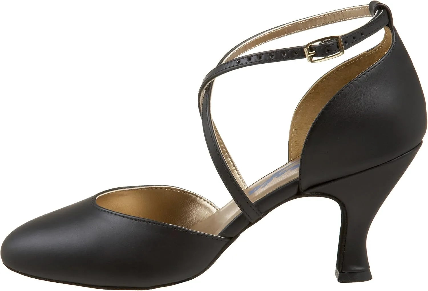 Capezio Women's Br09 X-Strap 2.5" Flared Heel Shoe Jazz & Modern Dance