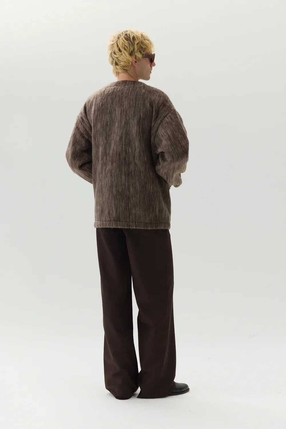 CARDI BONDED Shaggy Wool Jacket