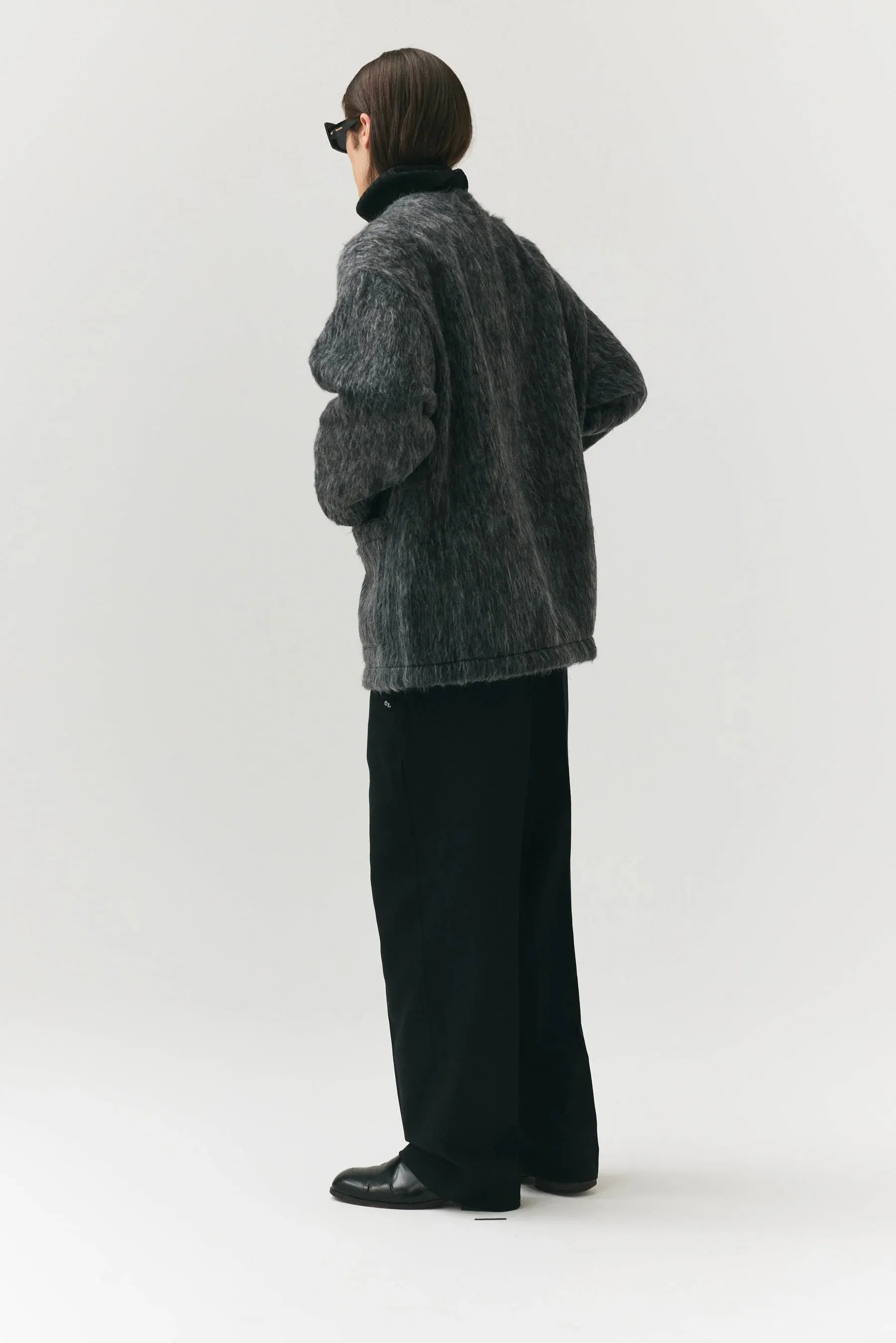 CARDI BONDED Shaggy Wool Jacket