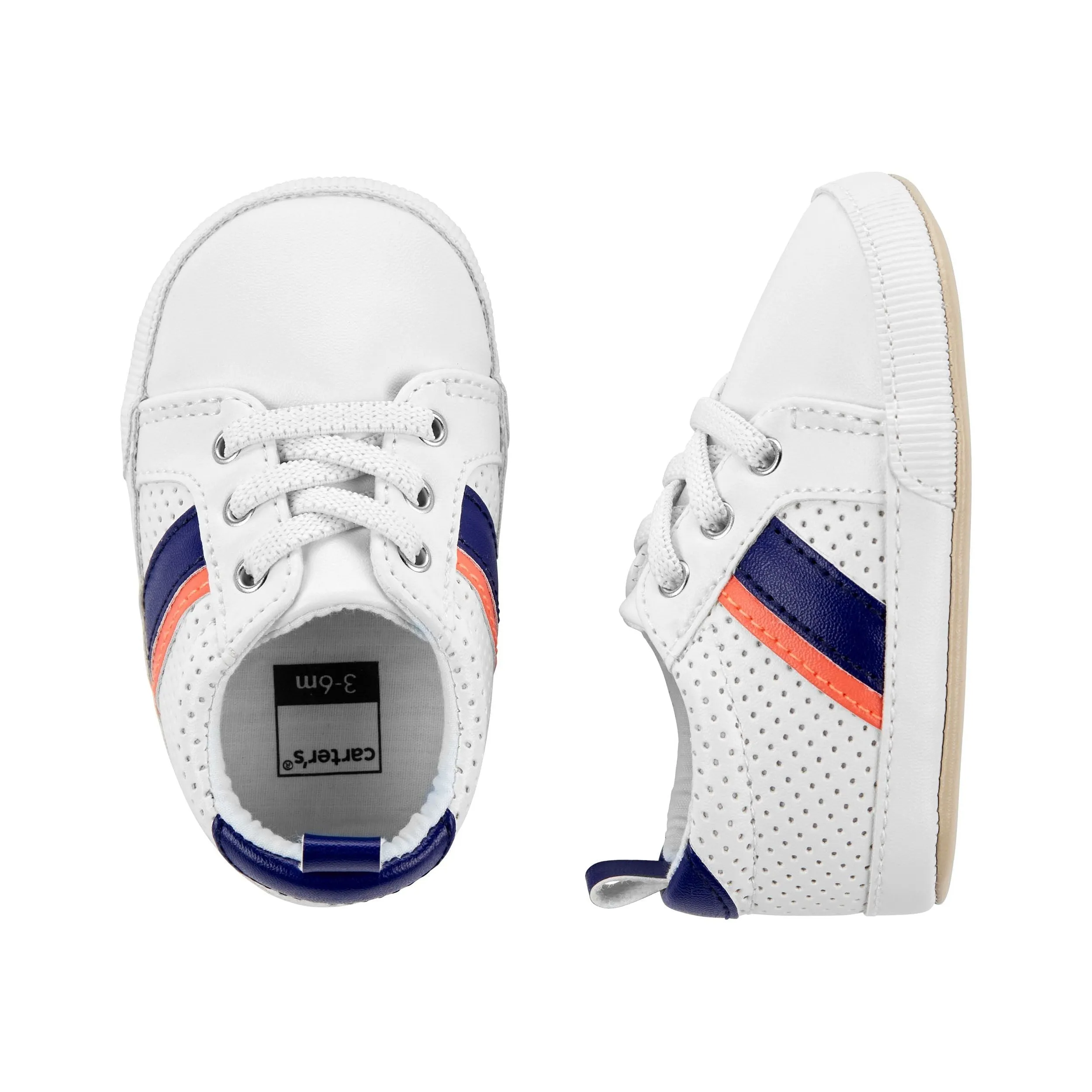 Carters Infant Boys Striped Baby Sneakers Multicolor CR06890