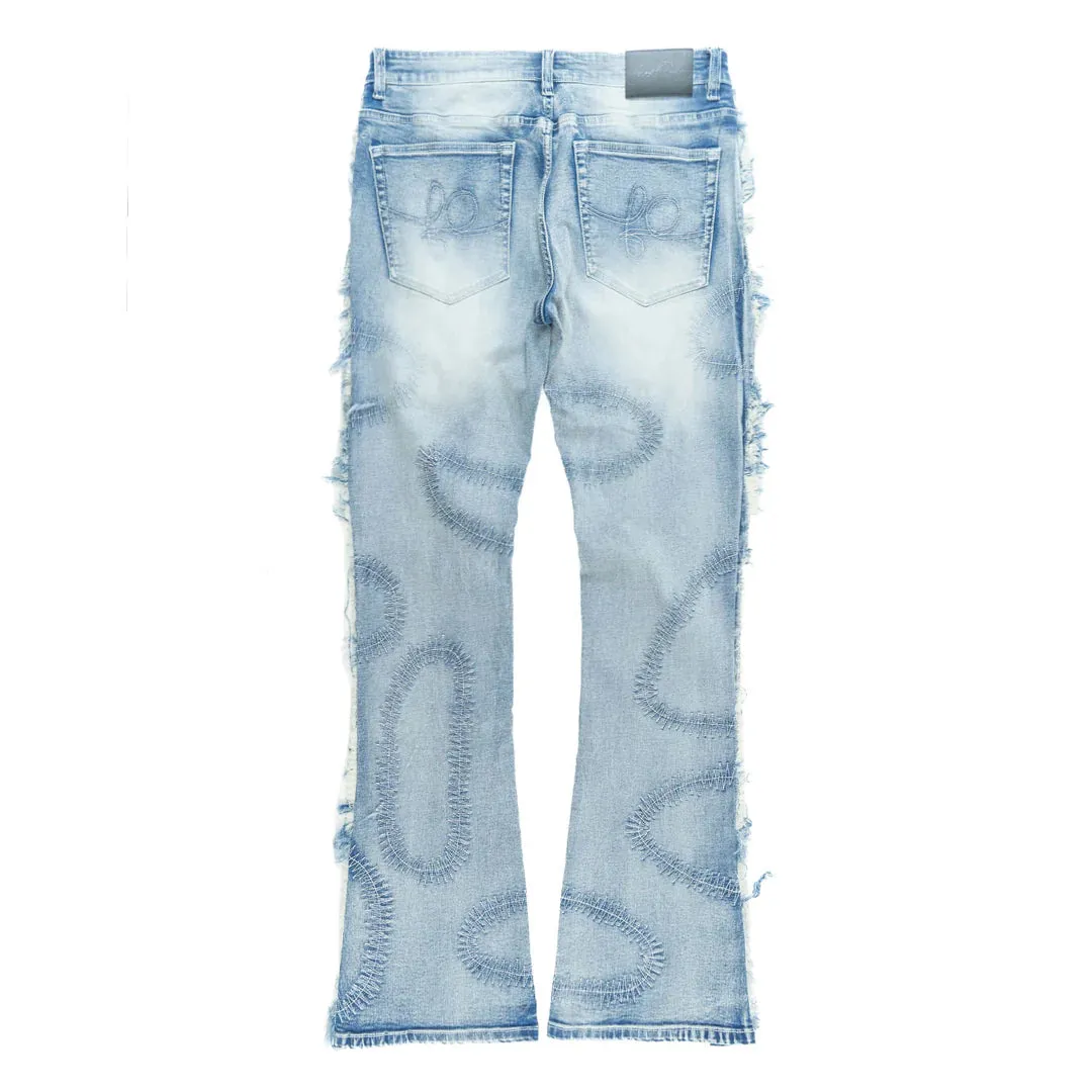 Cashay Stacked Jeans - Light Wash
