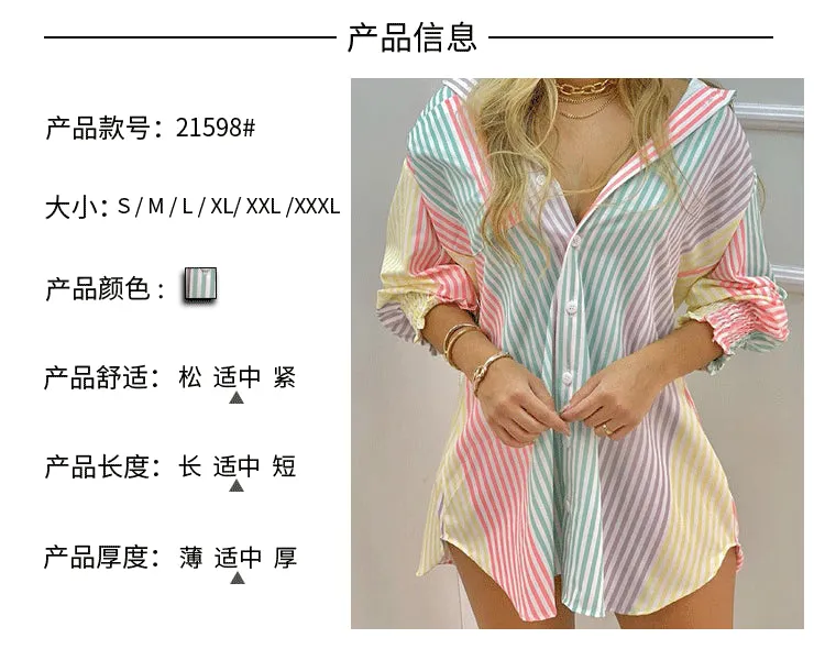 Casual Button-Up Shirt Dress