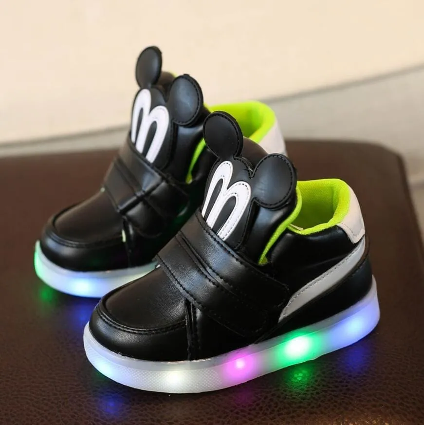 Children Casual Shoes With Light LED Boys & Girls Sneakers