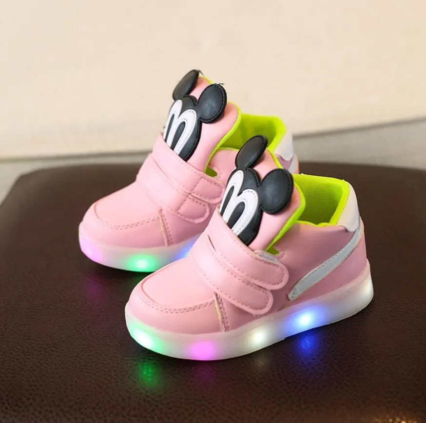 Children Casual Shoes With Light LED Boys & Girls Sneakers