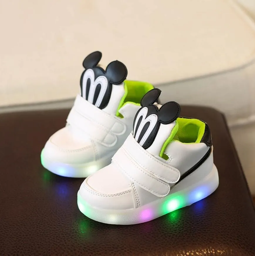Children Casual Shoes With Light LED Boys & Girls Sneakers