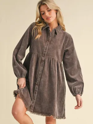 Corduroy Baby Doll Dress
