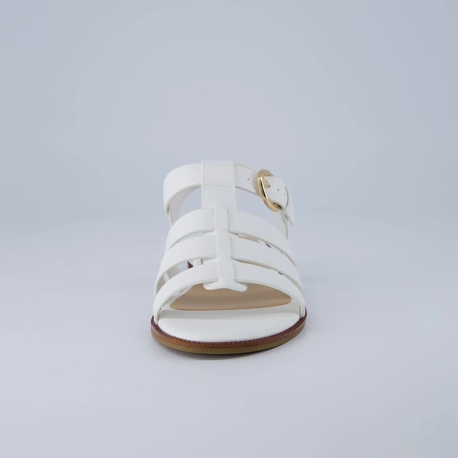 CUSHIONAIRE London Womens Strappy Fisherman Sandal  Vegan Leather Gladiator Style with Adjustable Ankle Strap   Memory Foam