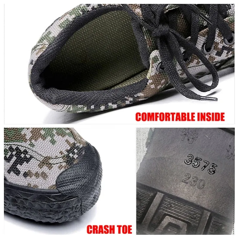 Cuzcare Men Orthopedic Shoes Camouflage Canvas Sneakers