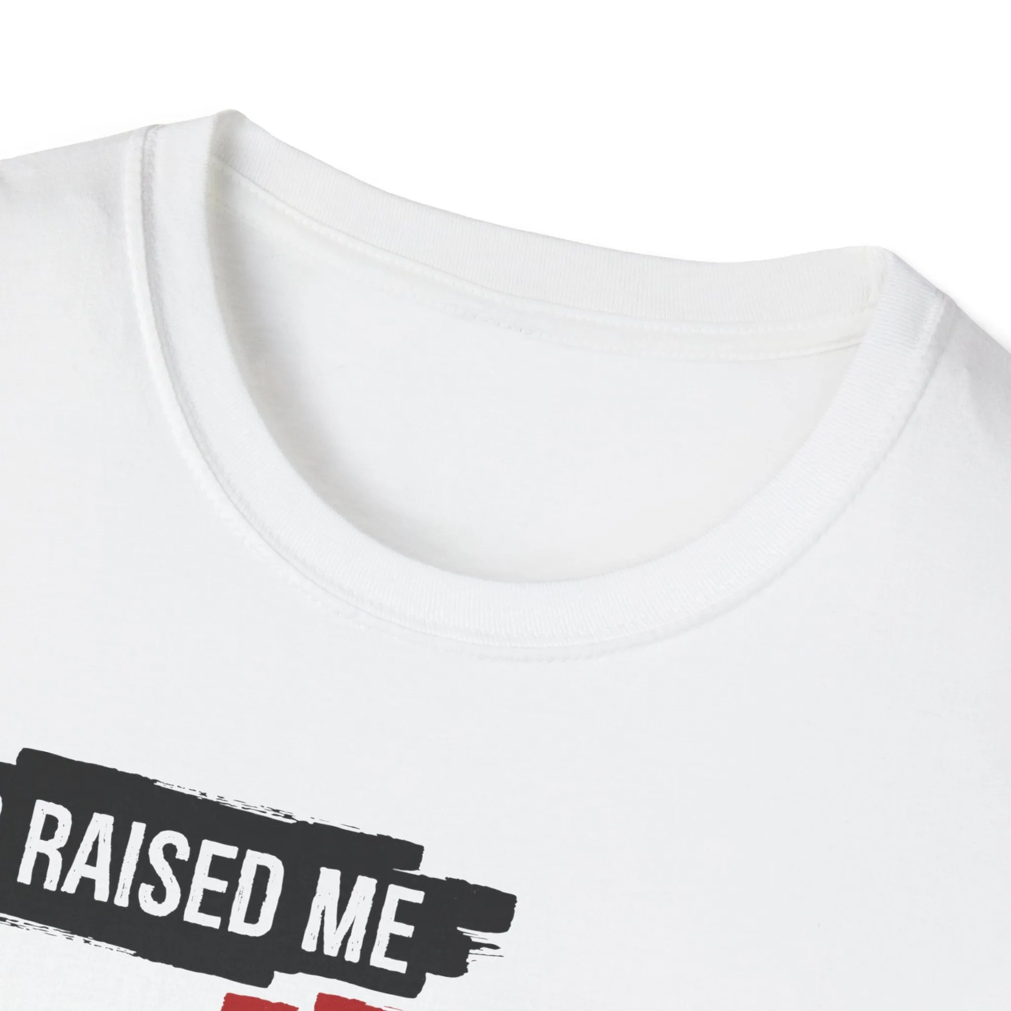 DC Raised Me Jesus Saved Me Unisex T-Shirt | Faith-Inspired Streetwear