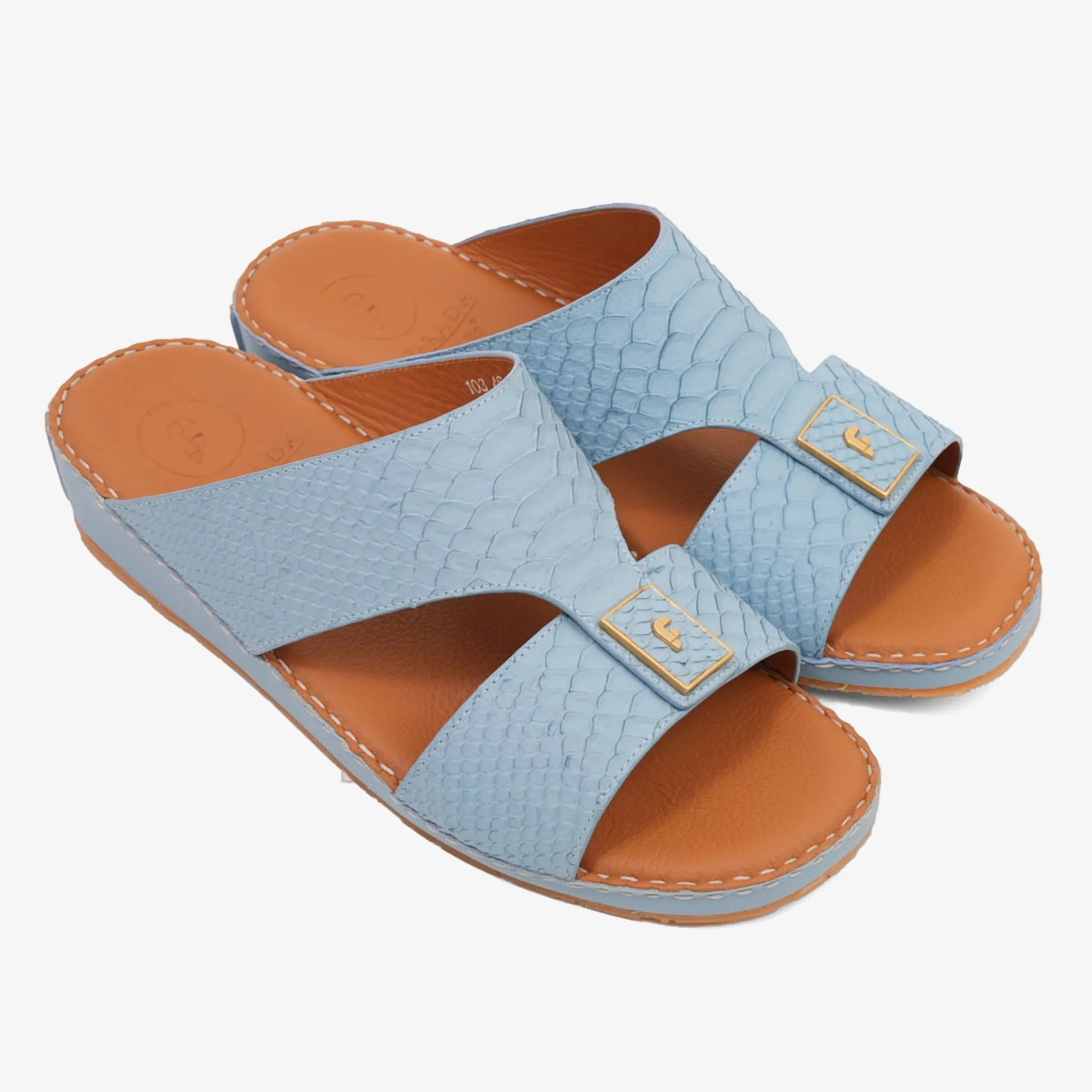 DESIGNER PITONE VENEZIANO ARABIC SANDALS SKY-BLUE
