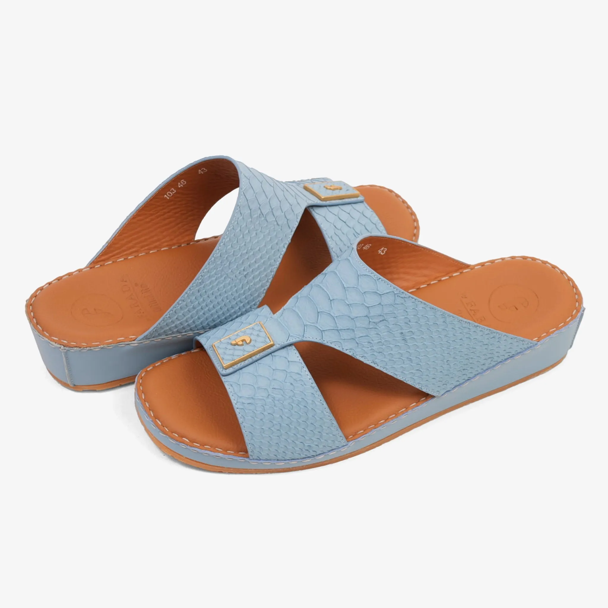 DESIGNER PITONE VENEZIANO ARABIC SANDALS SKY-BLUE